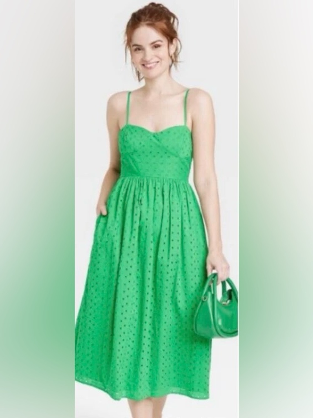 Summer Ready Eyelet Green Whimsy Cottagecore Feminine XXL runs smaller